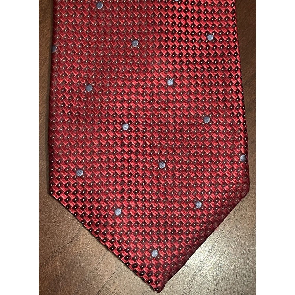 Nordstrom Red Blue 100% Silk Men’s Neck Tie Made In China
